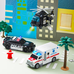 JOYIN police vehicle toy set packaging display supports gifting and store appeal
