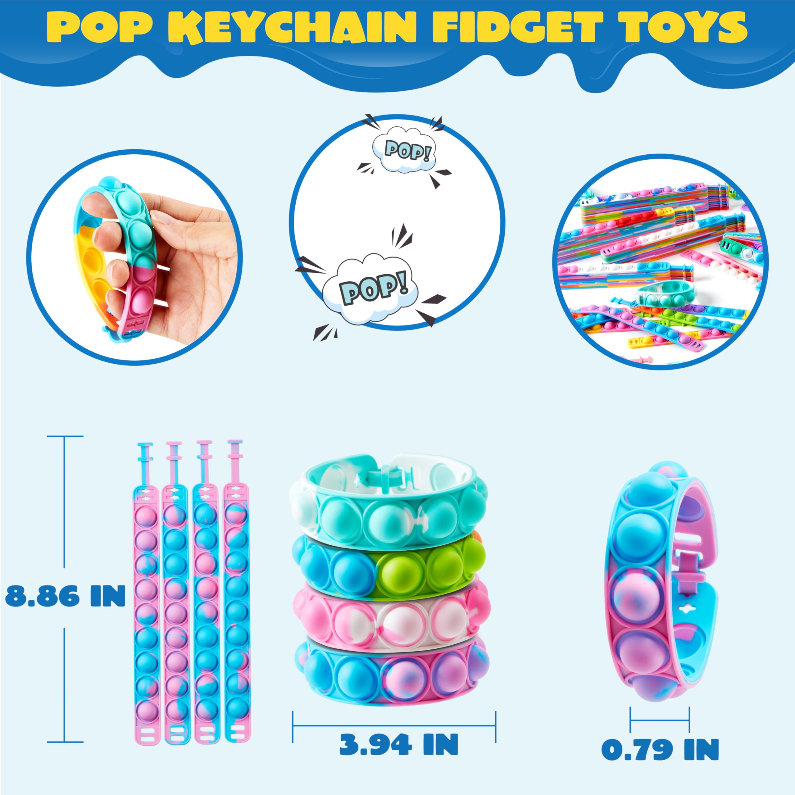 JOYIN pop fidget bracelet wearable design for on-the-go focus and calm moments.