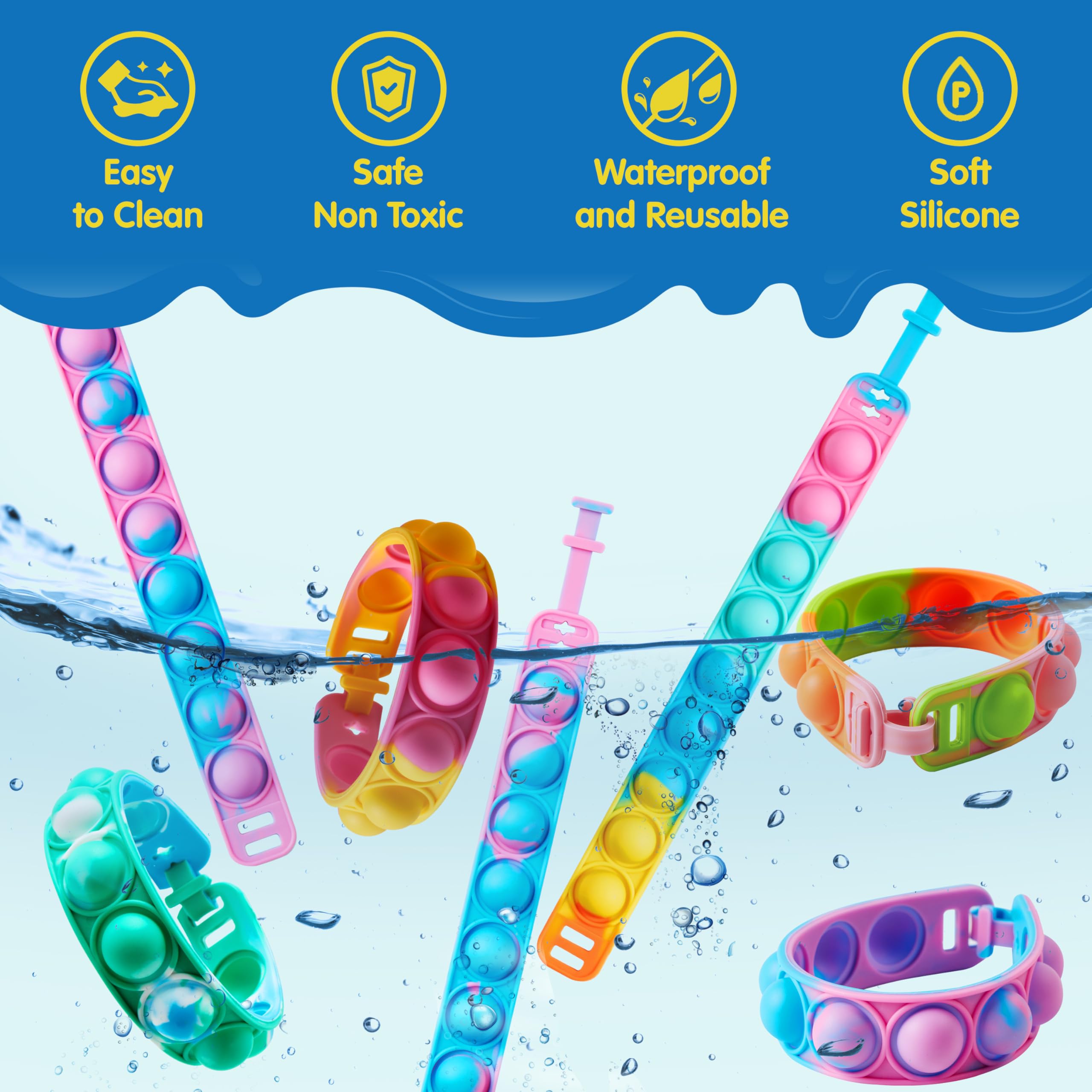 JOYIN Pop Fidget Toys color variety promotes tactile play and sensory exploration.