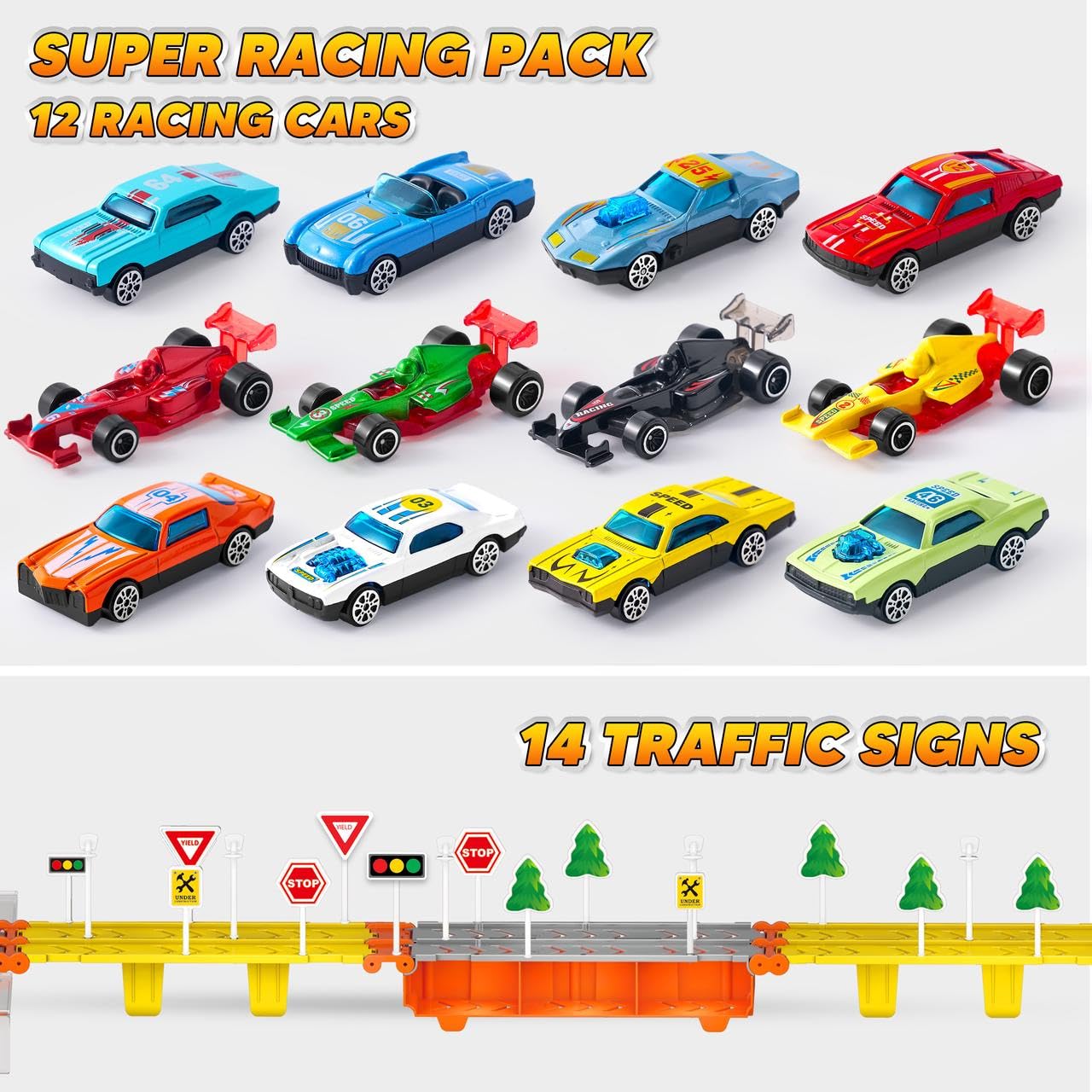 JOYIN portable racing set supports learning through play and coordination.