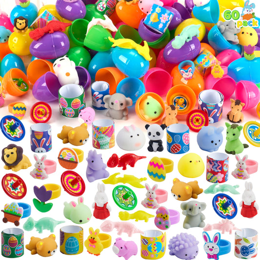 JOYIN prefilled Easter eggs with colorful shells for easy egg hunts