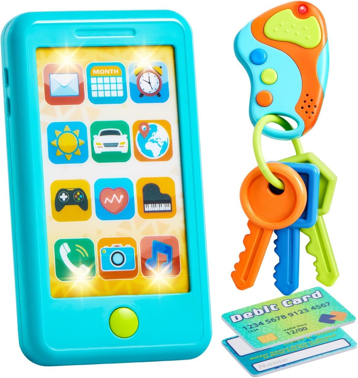 JOYIN pretend toddler phone front view for imaginative play and learning