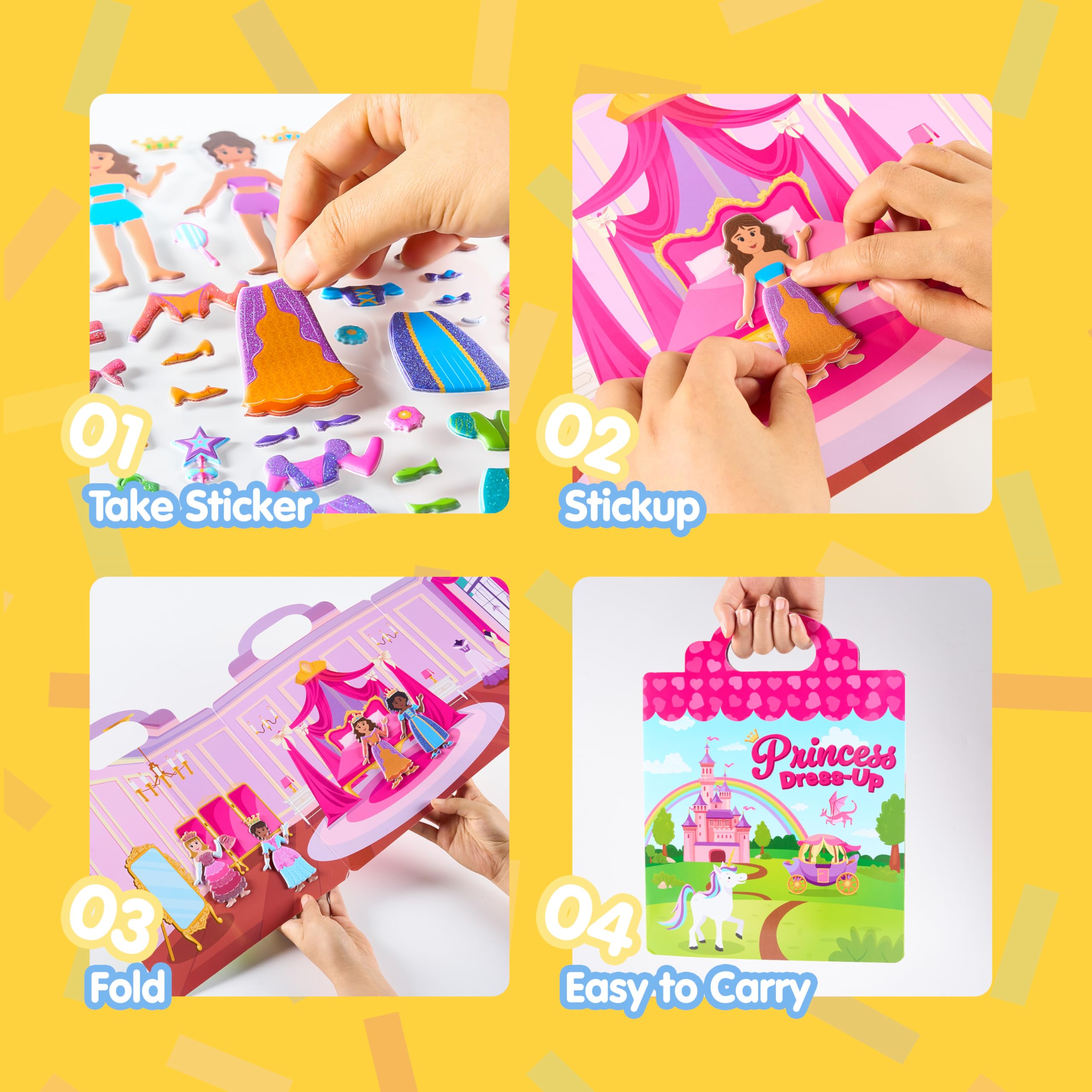 JOYIN Textured 3D stickers help strengthen little fingers during play.
