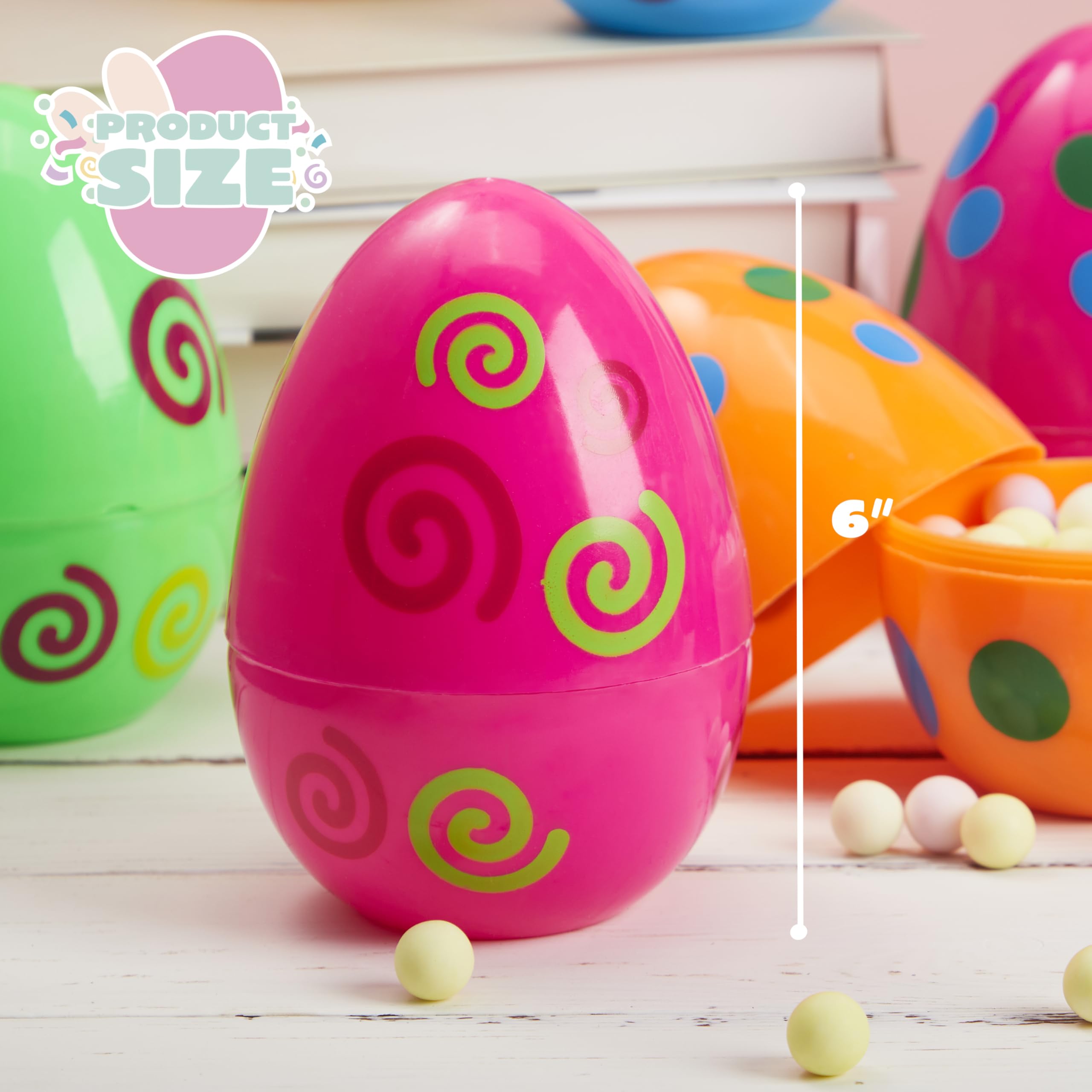 JOYIN jumbo Easter egg violet vivid shade for playful Easter displays.