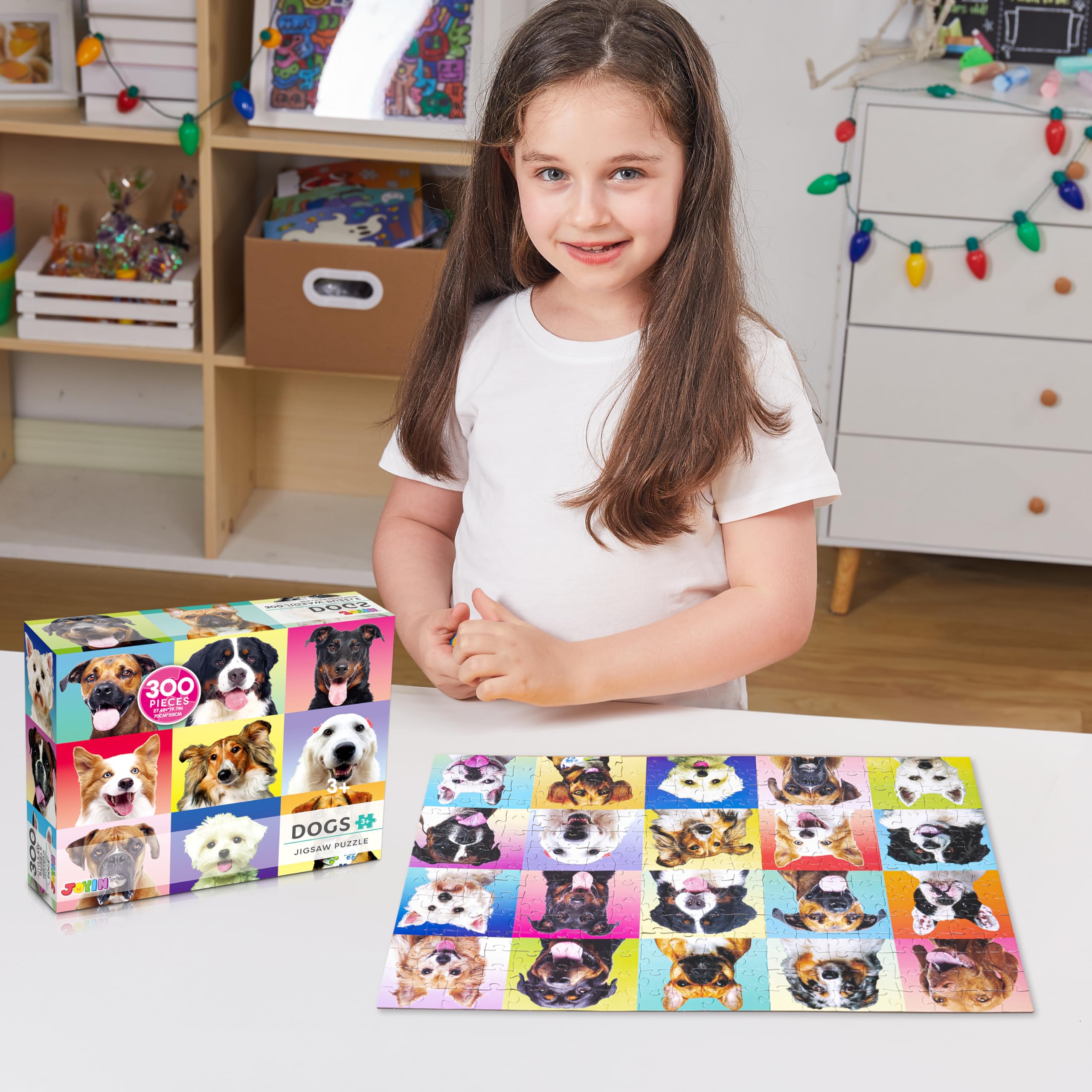 JOYIN reference poster helps solve the puzzle confidently.