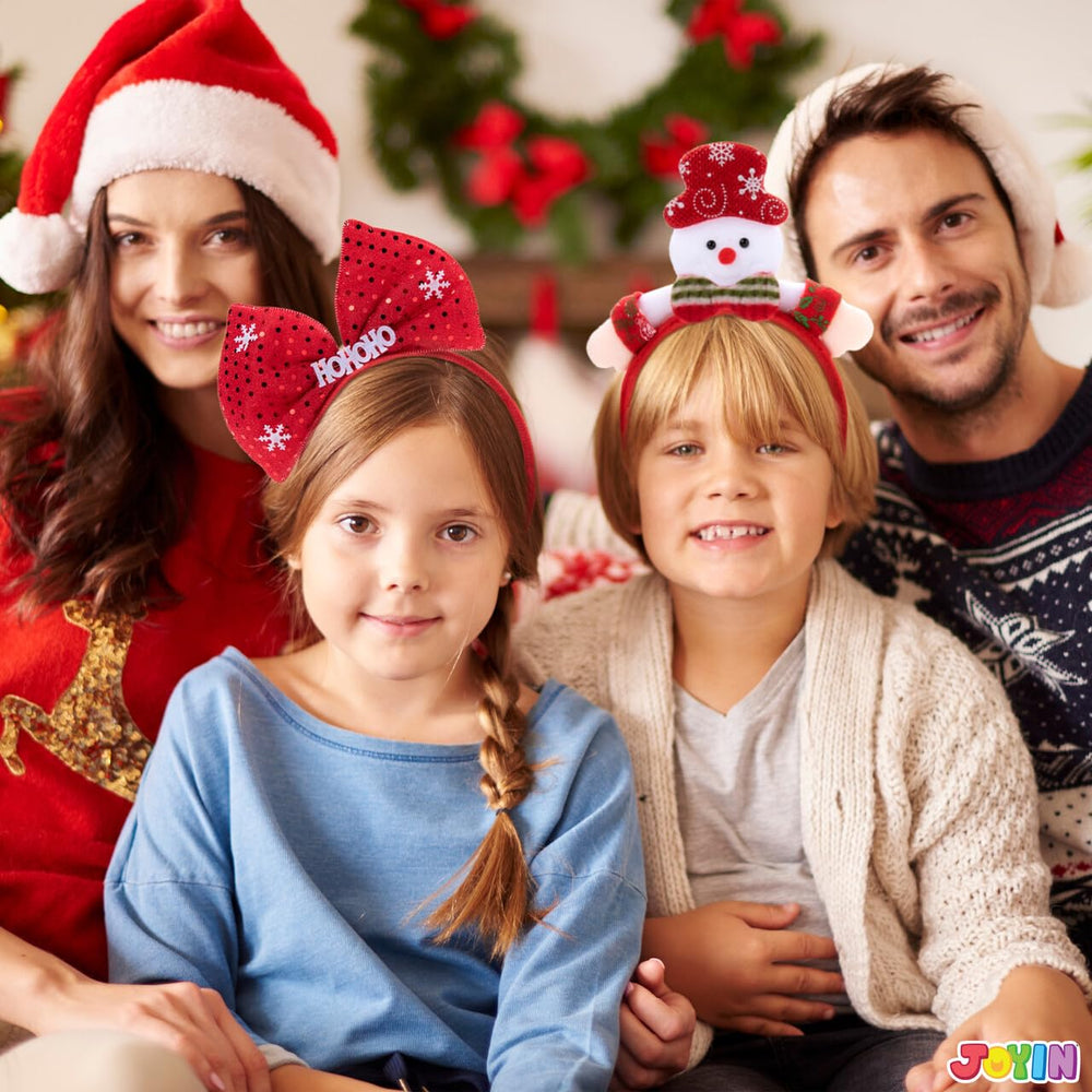 JOYIN red Santa bow headband provides festive pop for parties and holiday performances