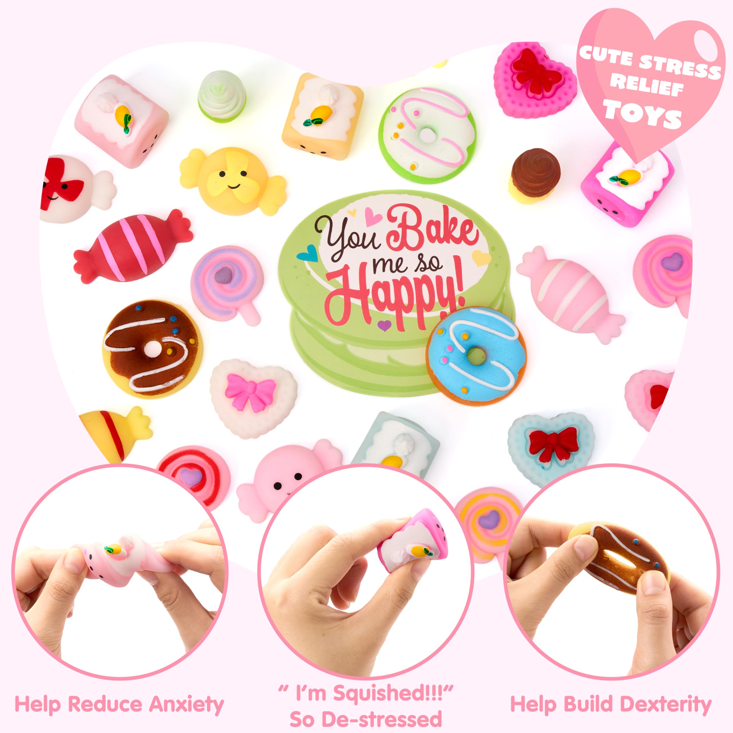 JOYIN roll cake Mochi squishy supports sensory play and sharing.