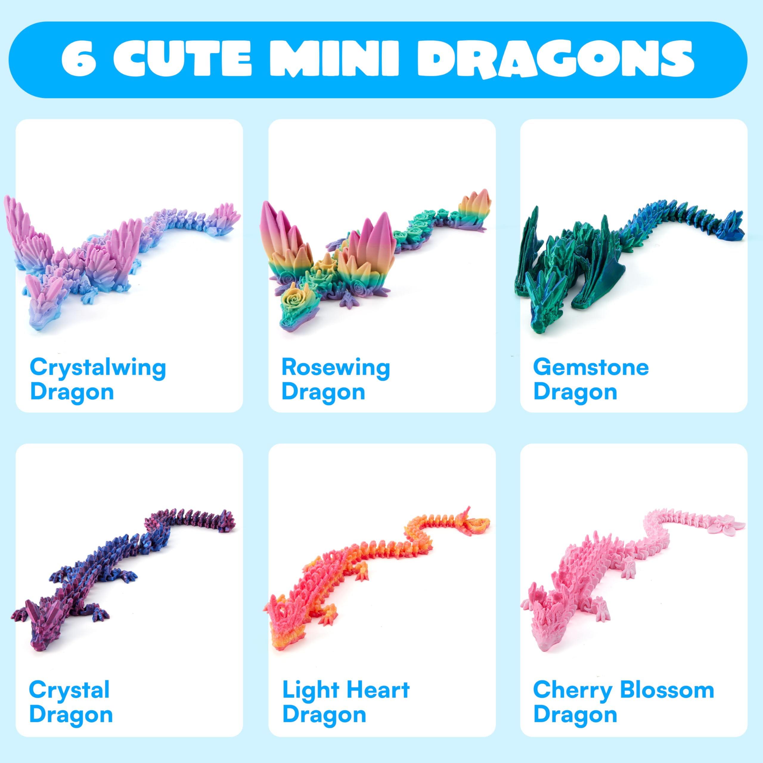 JOYIN Rosewing Dragon with gradient wings enhances desk aesthetics