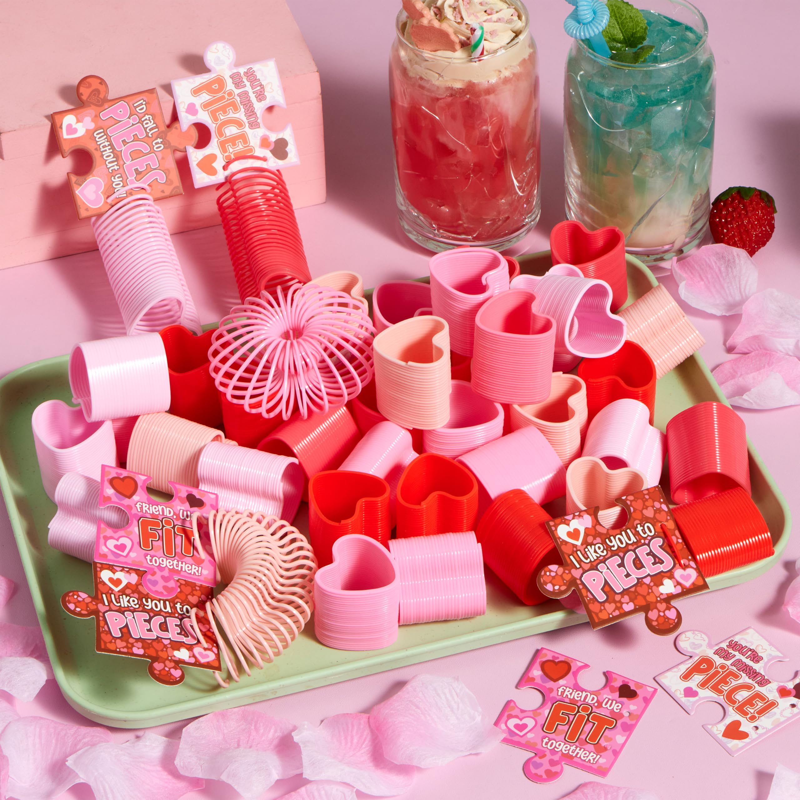 JOYIN safety-tested heart spring toy for kids and adults