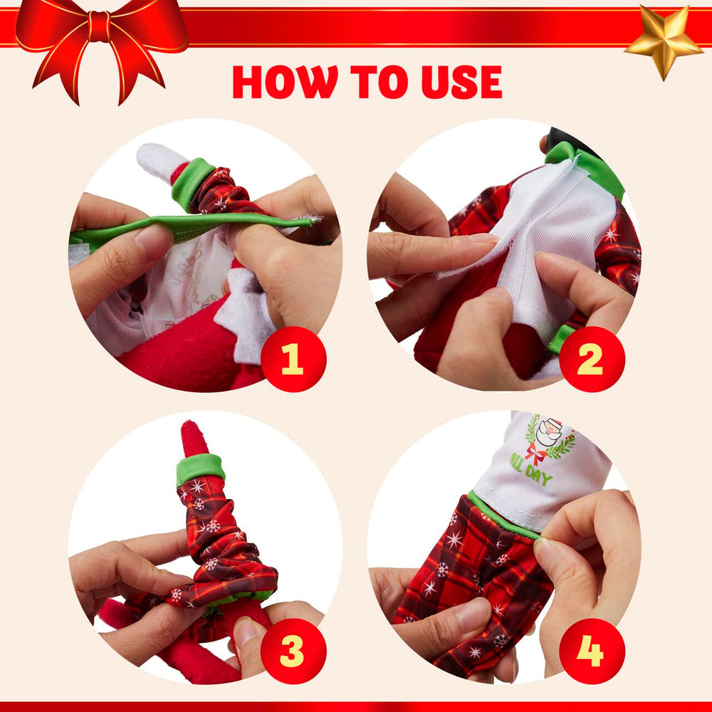 JOYIN Santa-themed doll clothing kit ideal for gifts and displays.