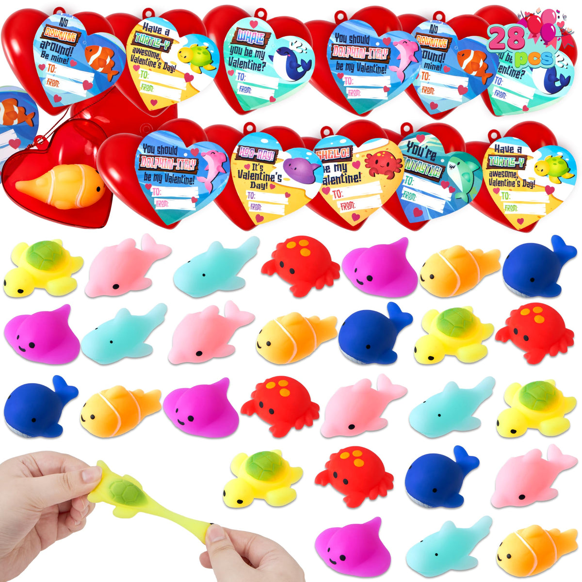 JOYIN sea animals mochi squishy toy for tactile play and classroom fun