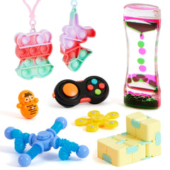 JOYIN sensory fidget toys like spinners and squeezies for fun and focus.