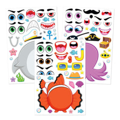 JOYIN shark face stickers bring bold ocean-themed fun to art projects.