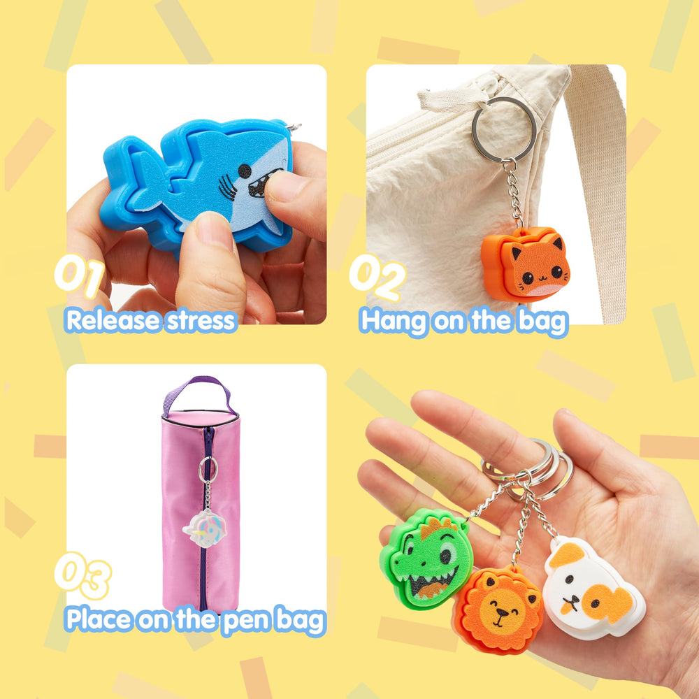 JOYIN shark fidget clicker showcases compact, travel-ready fun in a sea-themed design.
