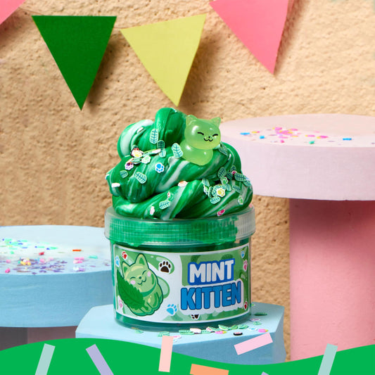 JOYIN slime accessories with cat paw and mint leaf spark creative play.
