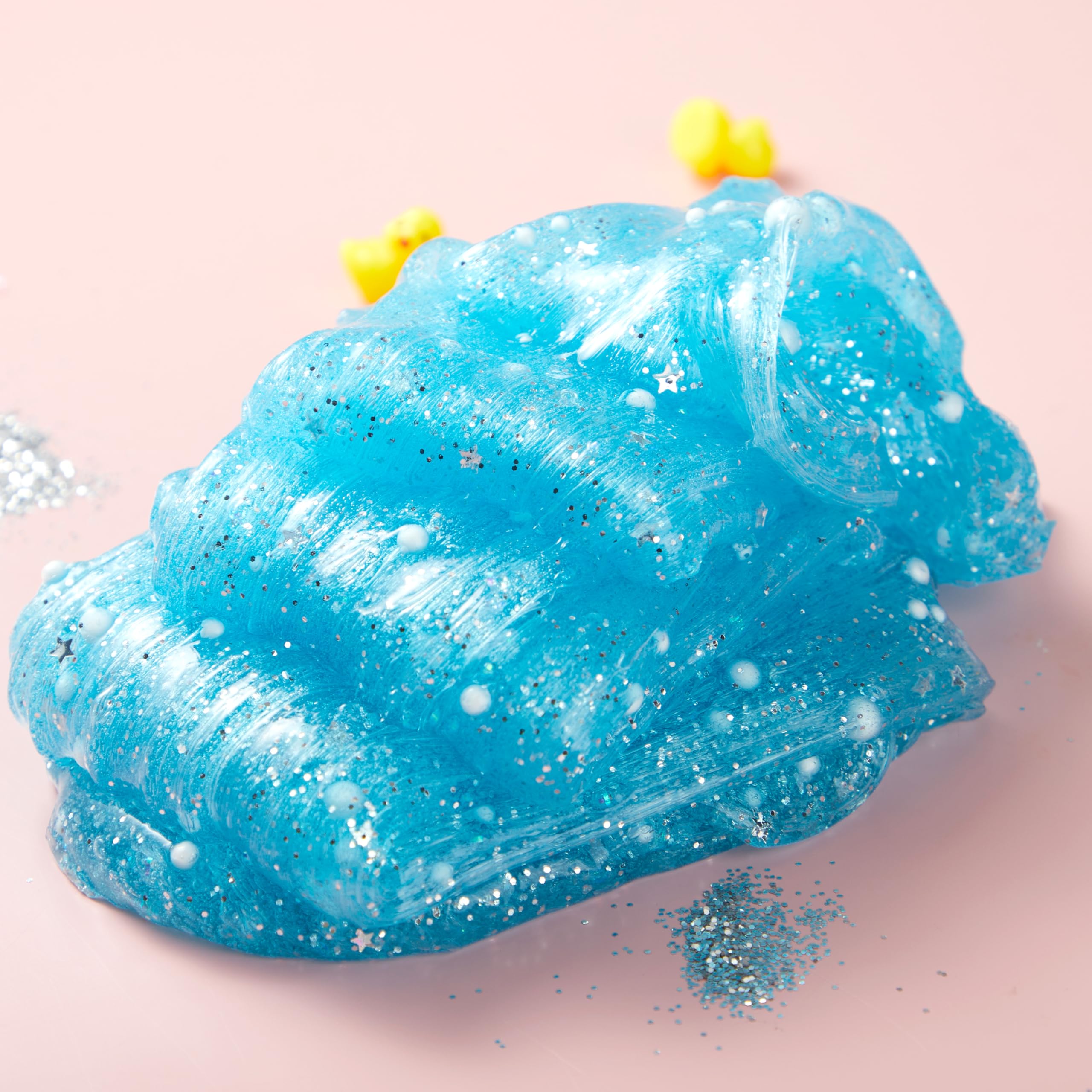 JOYIN Slime Duck Slime packaging and safety label communicates kid-friendly materials and guidance