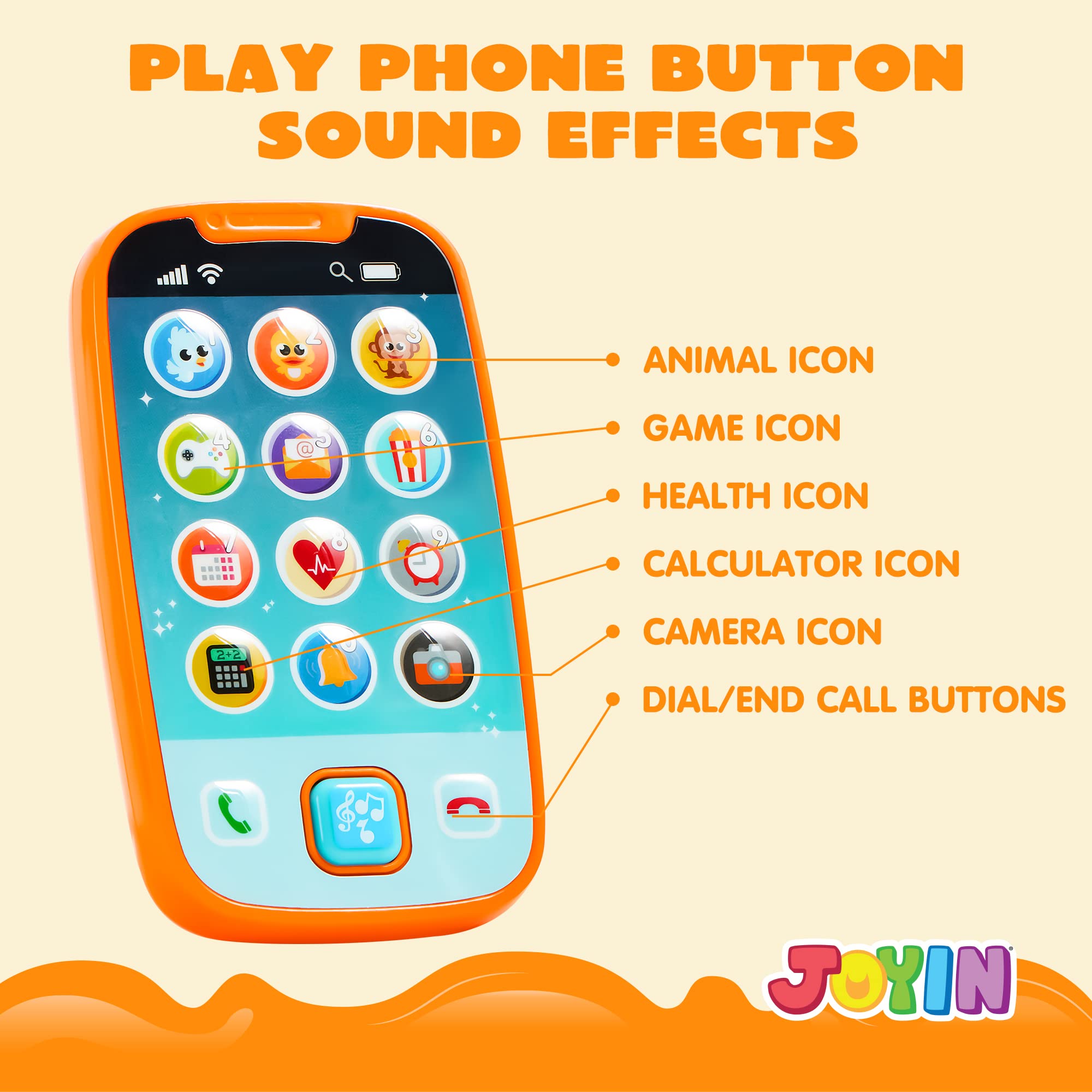 JOYIN smartphone toy buttons close-up showing big controls