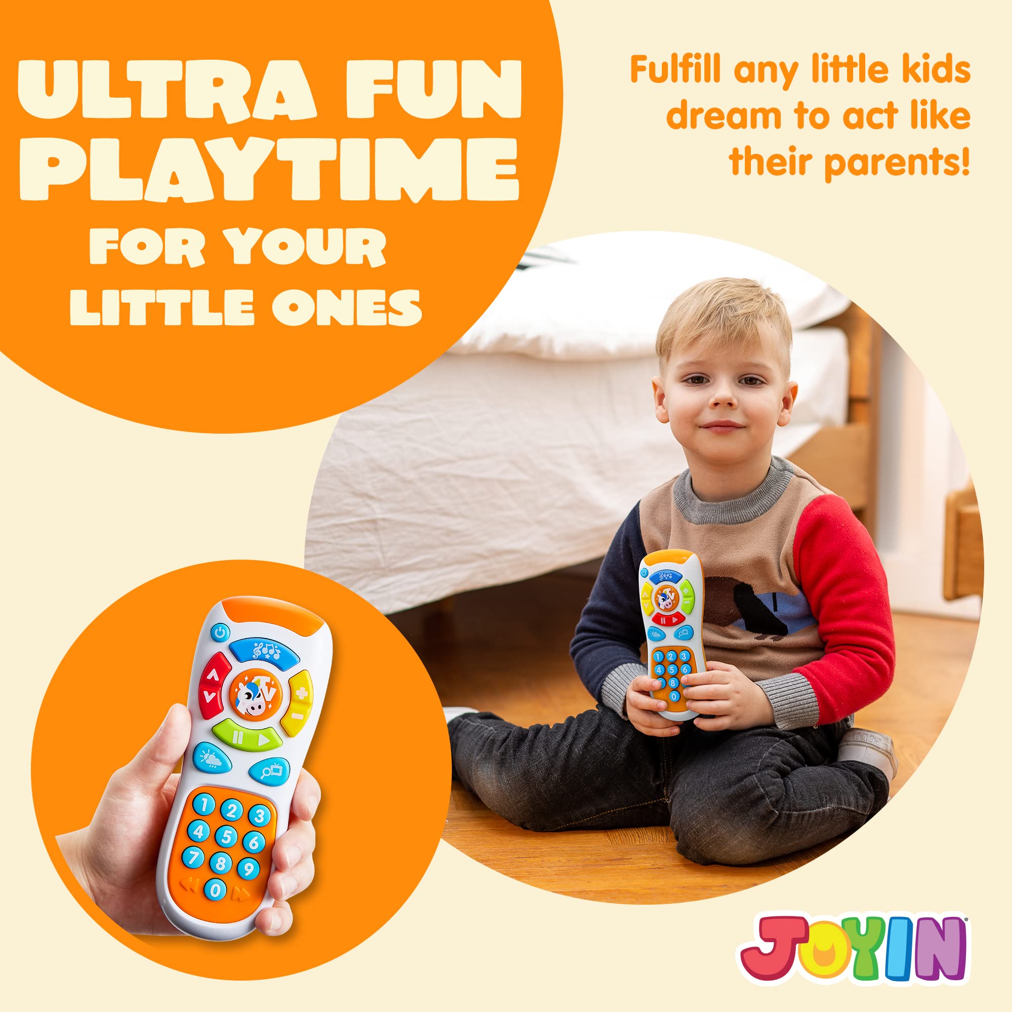 JOYIN smartphone toy cellphone with large buttons for early learning