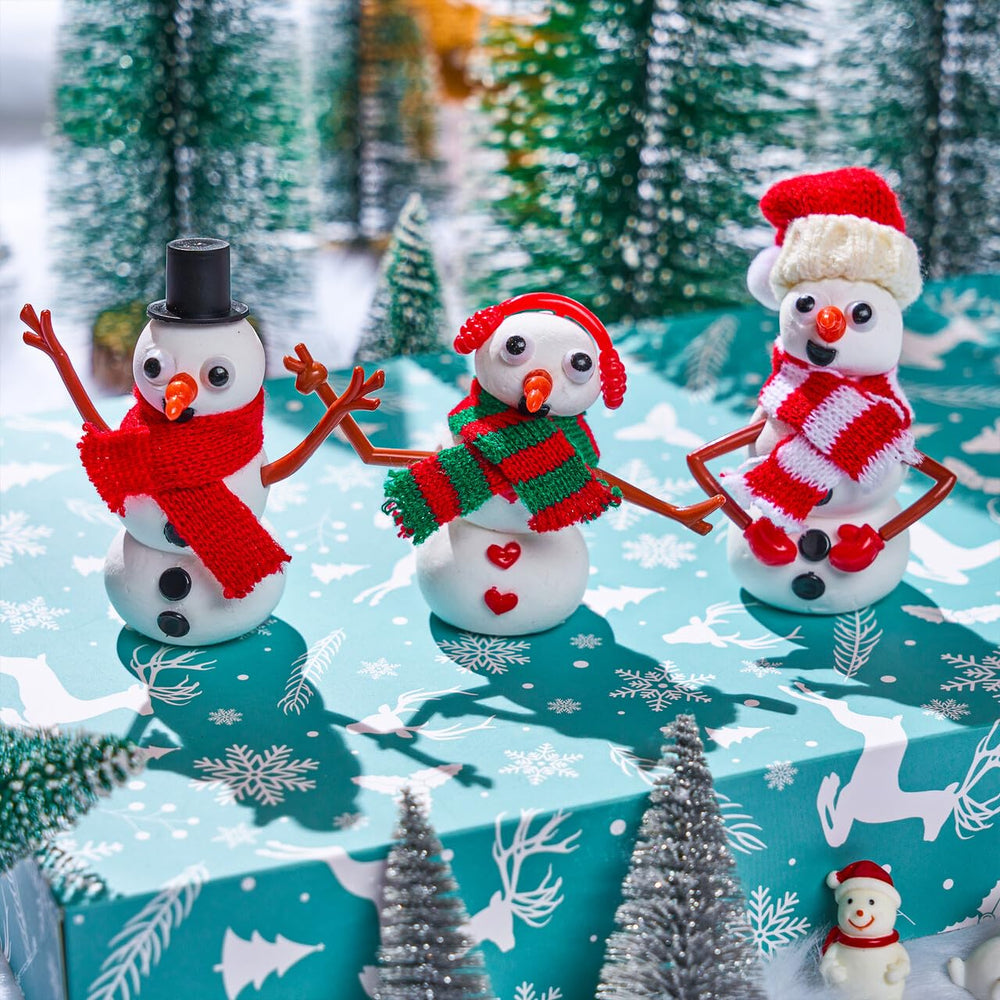 JOYIN three-pack snowman kit ideal for parties, classrooms, or home fun