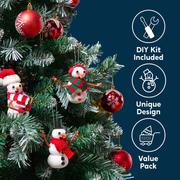 JOYIN snowman noses, eyes, and arms provide playful details for each cute figure
