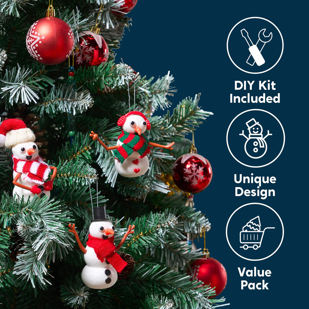 JOYIN snowman noses, eyes, and arms provide playful details for each cute figure