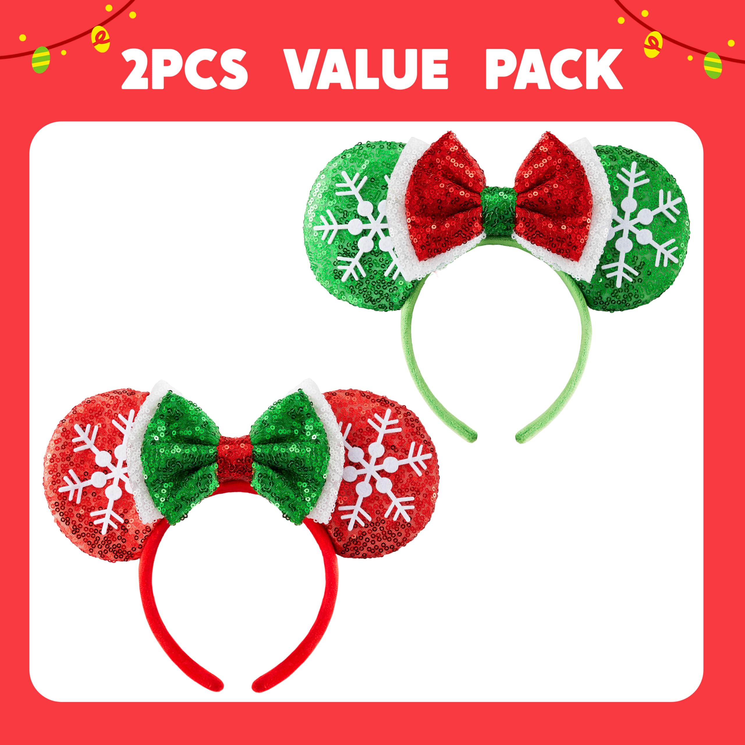 JOYIN soft fabric headband provides comfortable wear for long holiday events.