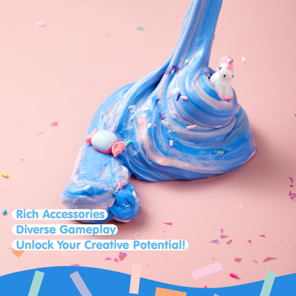 JOYIN Soft Stretchy Slime with vibrant confetti for stress relief fun