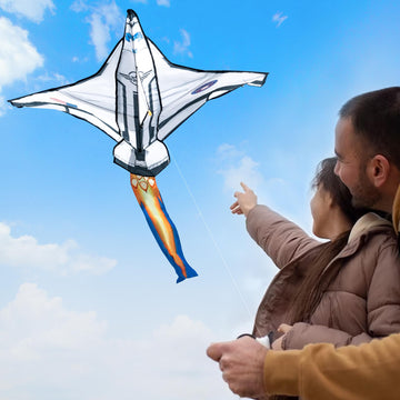 JOYIN Spaceship Kite with 2625ft string enables long flights.