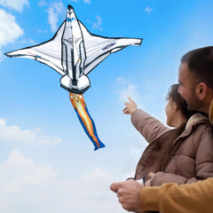 JOYIN Spaceship Kite with 2625ft string enables long flights.
