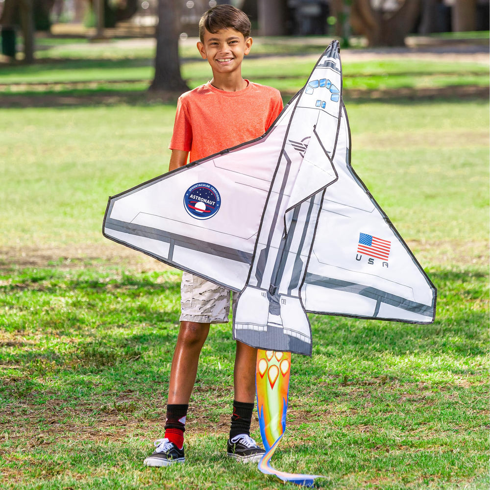 JOYIN Spaceship Kite family enjoys outdoor kite activity.
