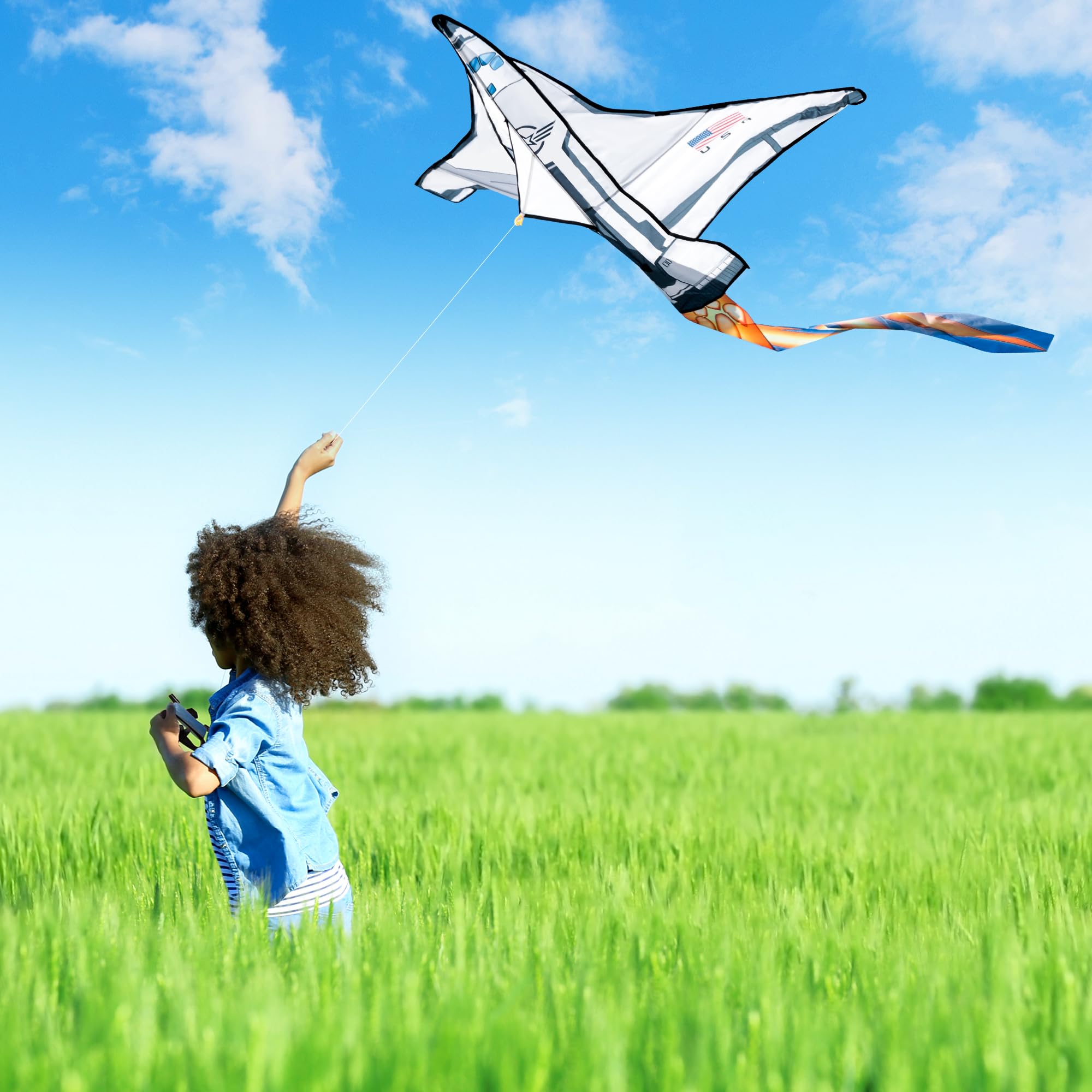JOYIN Spaceship Kite nylon body shows durable construction.