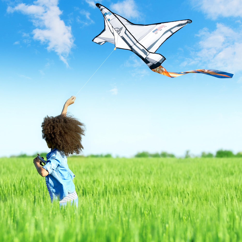 JOYIN Spaceship Kite nylon body shows durable construction.