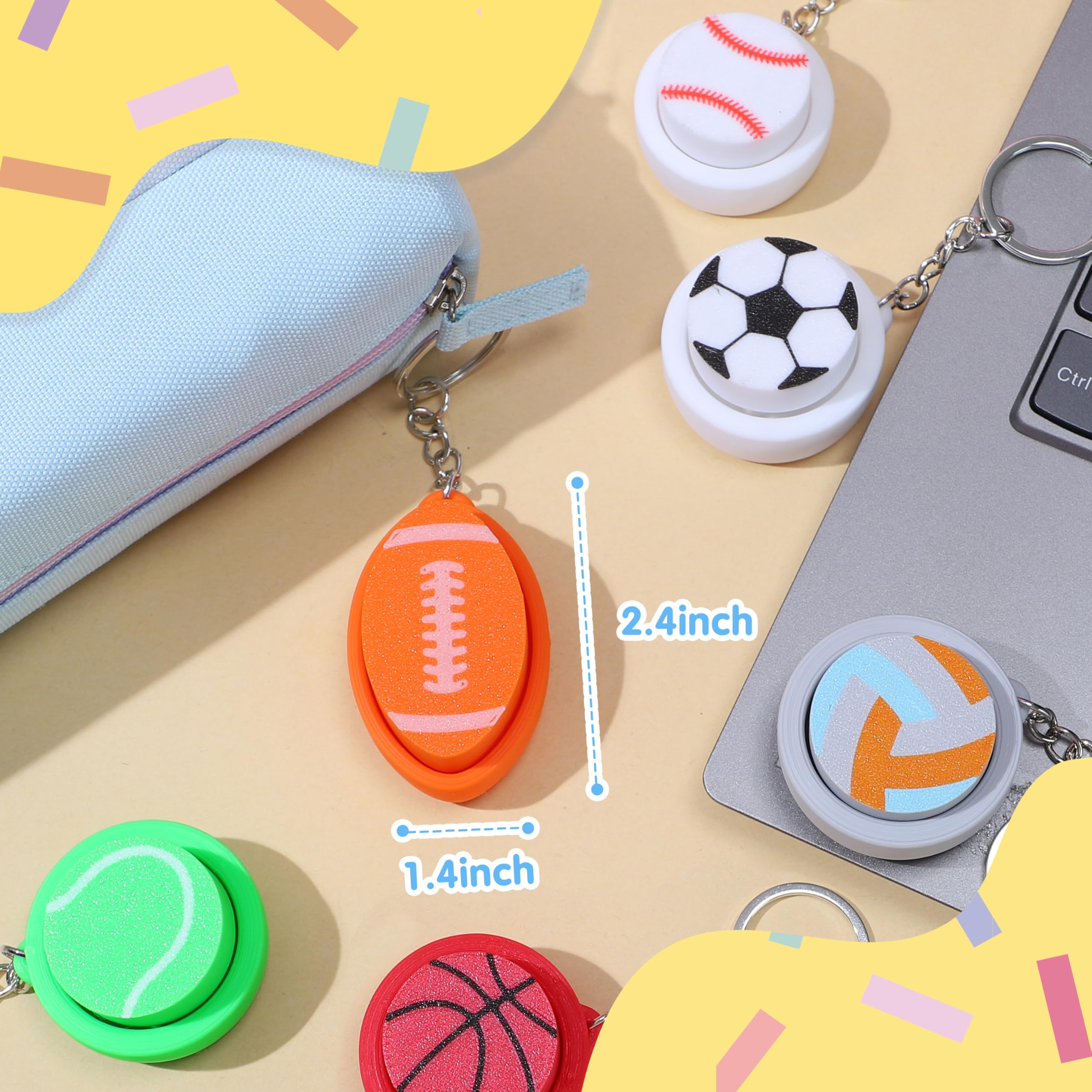 JOYIN football fidget clicker for tactile focus and drive