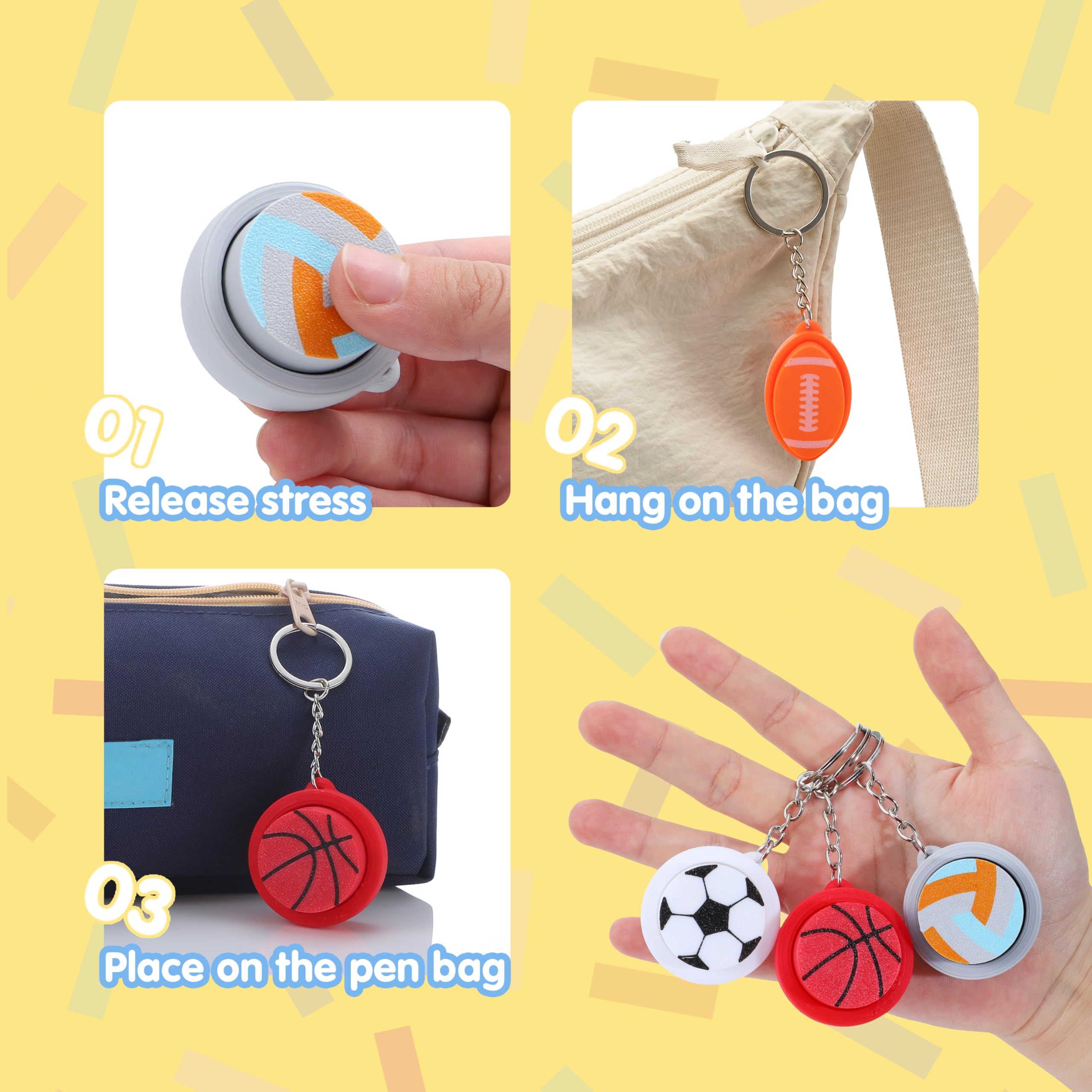 JOYIN tennis fidget clicker for calm and concentration