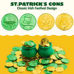 JOYIN St Patrick's coins collection image-view shows complete set for planning decor