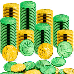 JOYIN St Patrick's coins gold leprechaun pattern adds vibrant accents to tables