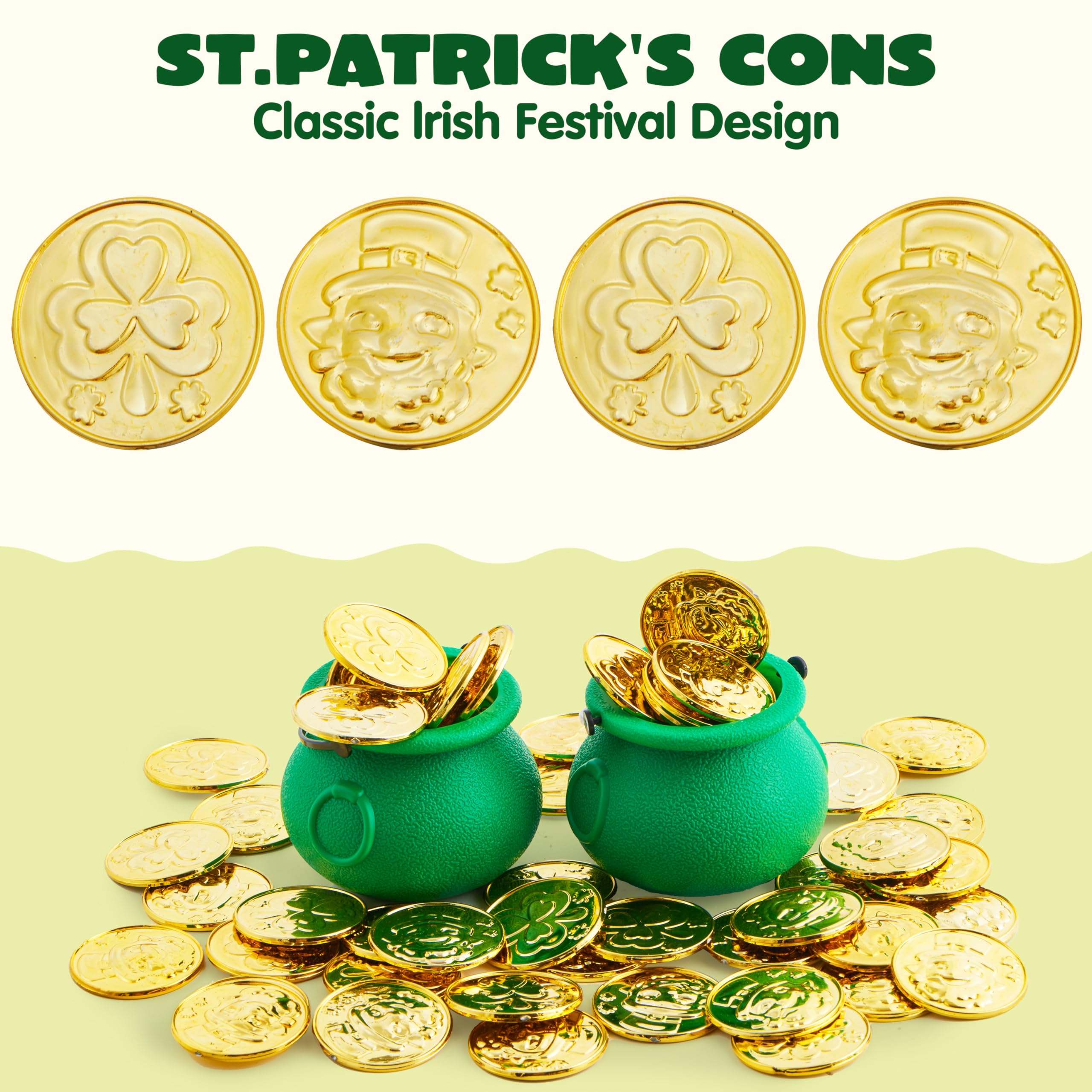 JOYIN 120 Pcs gold coins for decor pack and celebration setup.