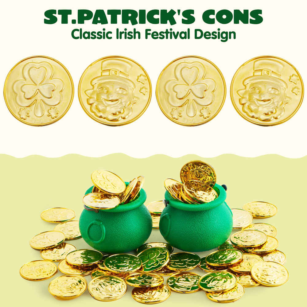 JOYIN 120 Pcs gold coins for decor pack and celebration setup.