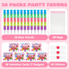 JOYIN stackable bear pencils highlight playful design for kids.