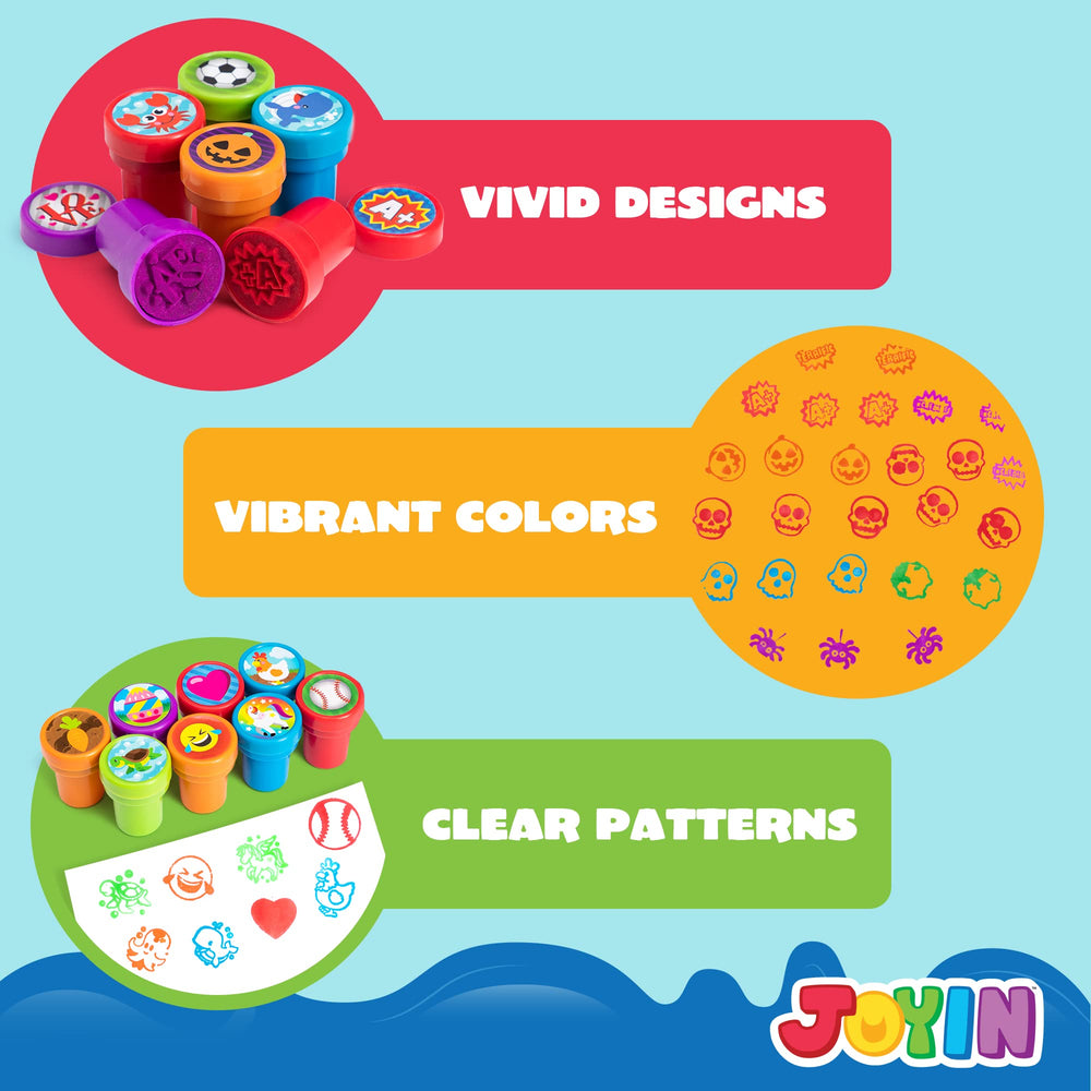 JOYIN stamps in classroom settings supporting hands-on learning and crafts.