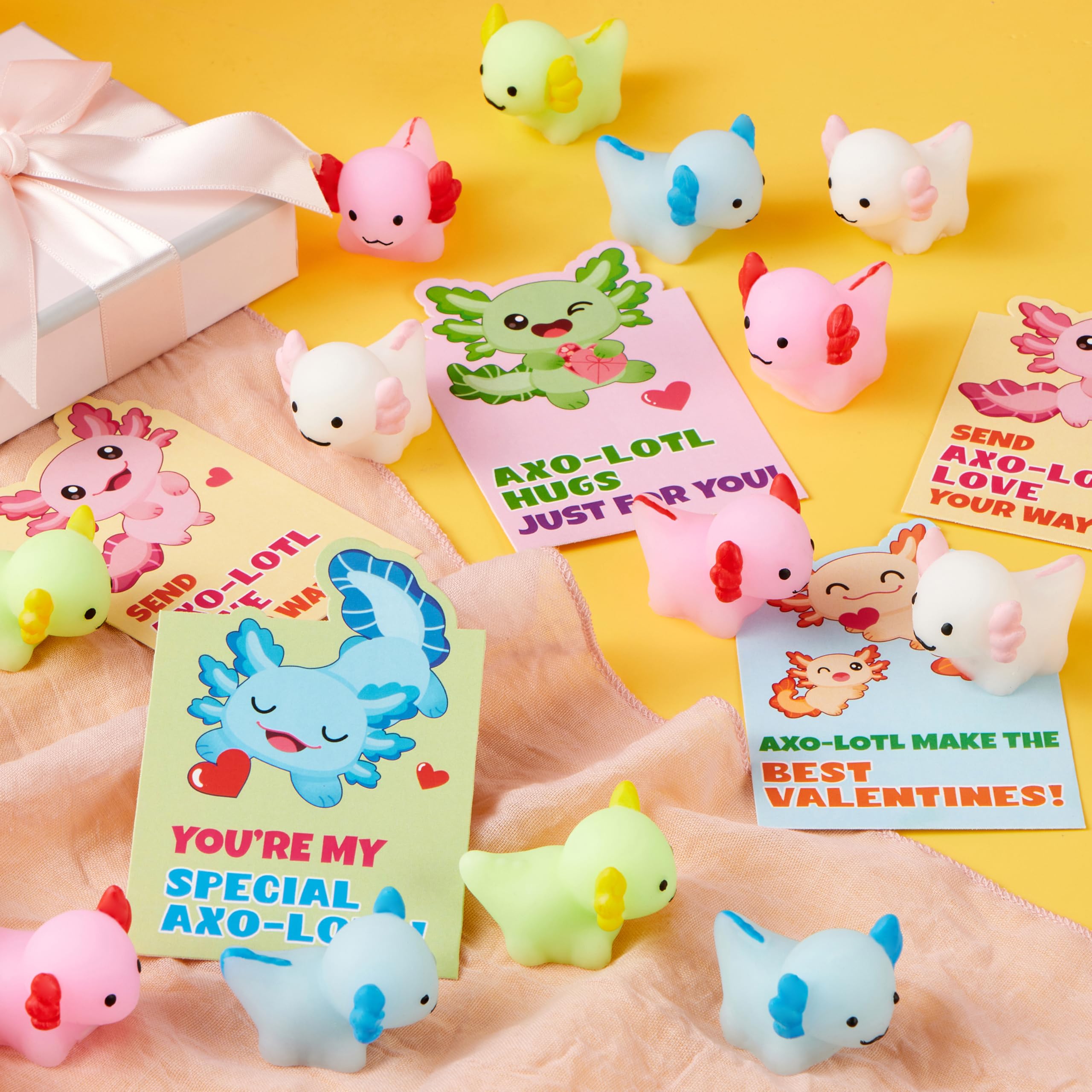 JOYIN stress relief fidget toy featuring cute axolotl squish