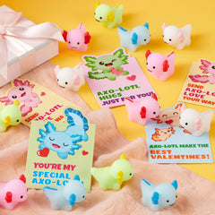 JOYIN stress relief fidget toy featuring cute axolotl squish
