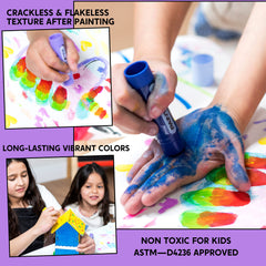 Crackless texture in JOYIN tempera sticks for smooth application.