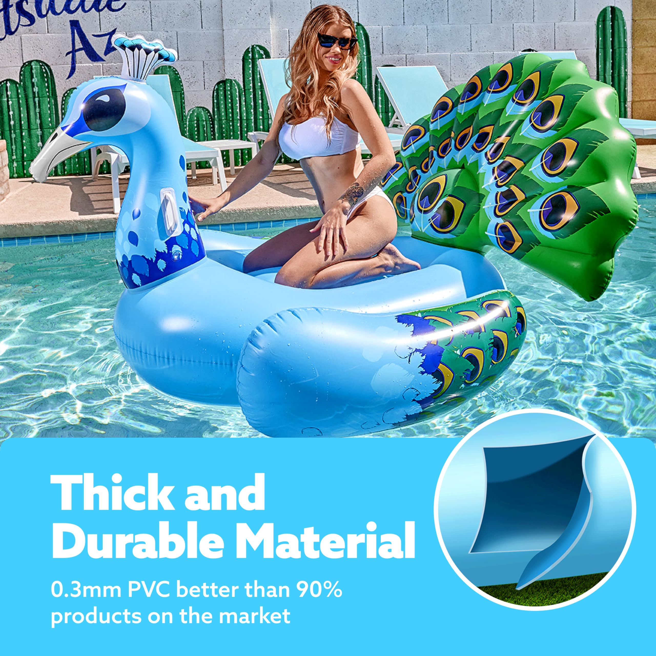 JOYIN thick raft material ensures durability and long-lasting outdoor enjoyment.
