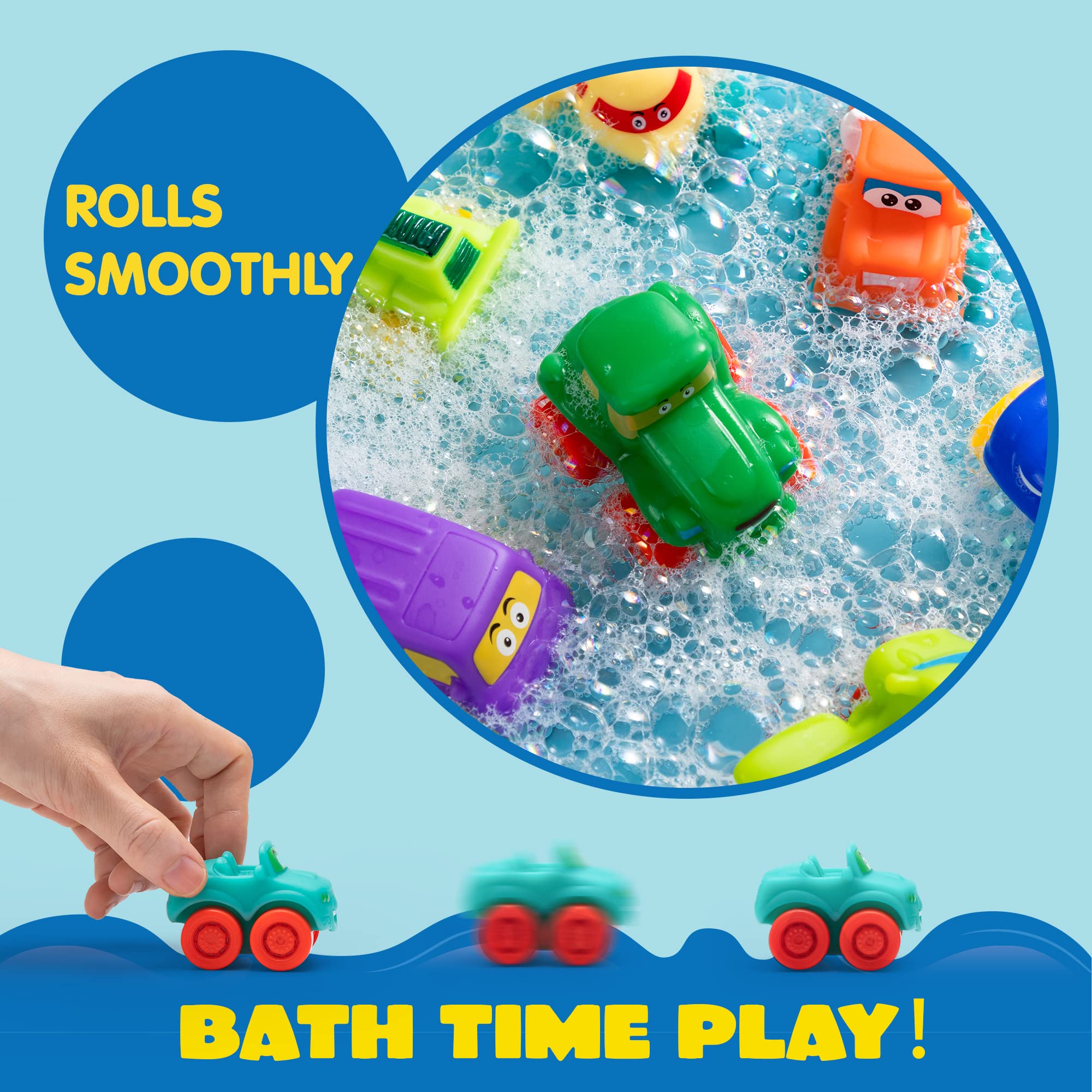 JOYIN toddler bath time trucks enhance sensory play