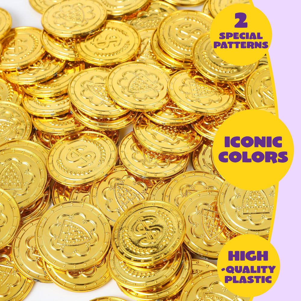 JOYIN treasure-hunt coins used as clues and rewards during games