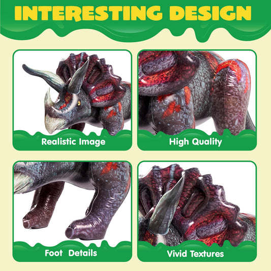 JOYIN Triceratops 43in inflating process for quick setup.