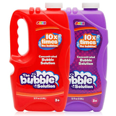 JOYIN two-bottles-bubble-refill shows quick, mess-free resupply for outdoor bubble play.