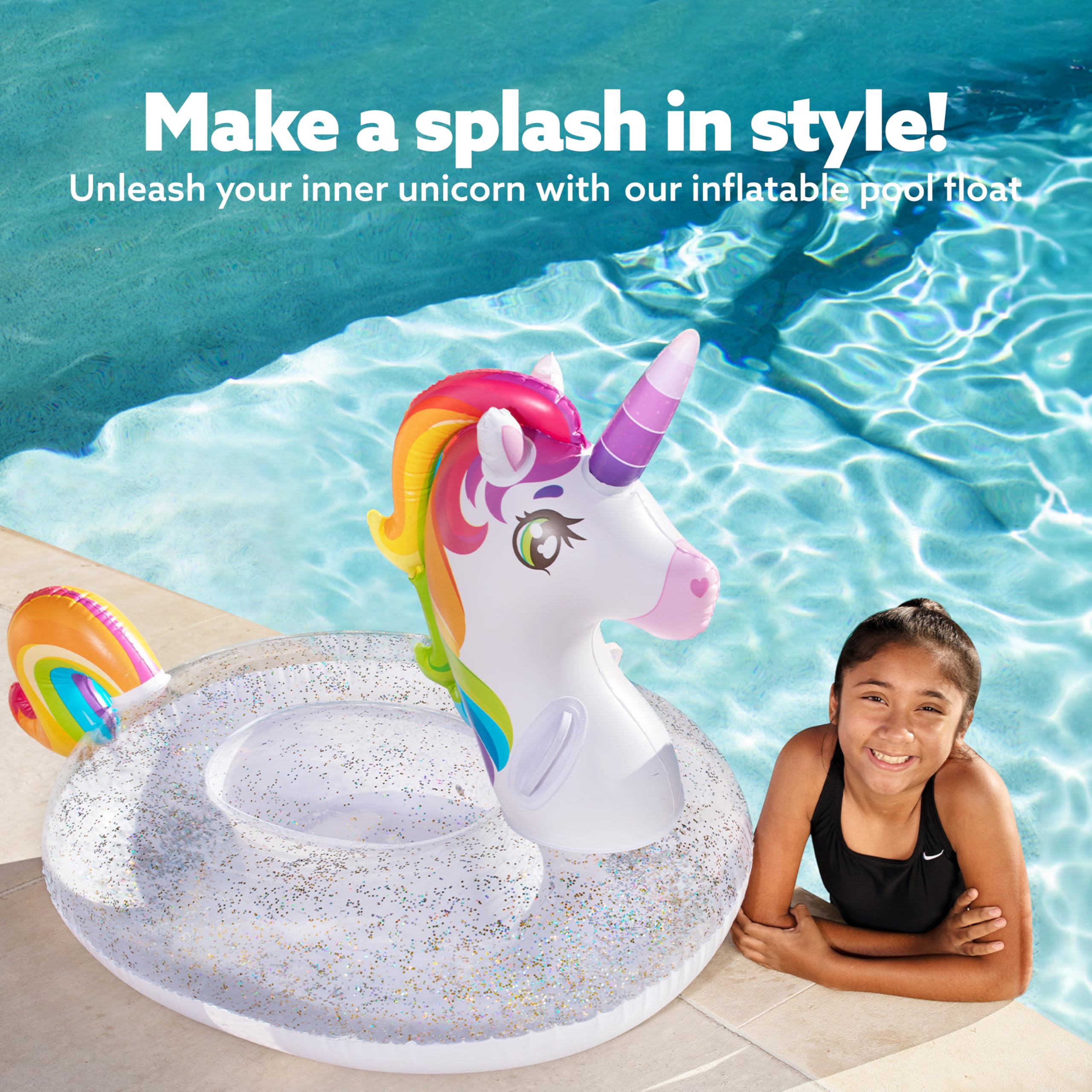 JOYIN Premium vinyl material delivers thicker, durable construction for summer use.