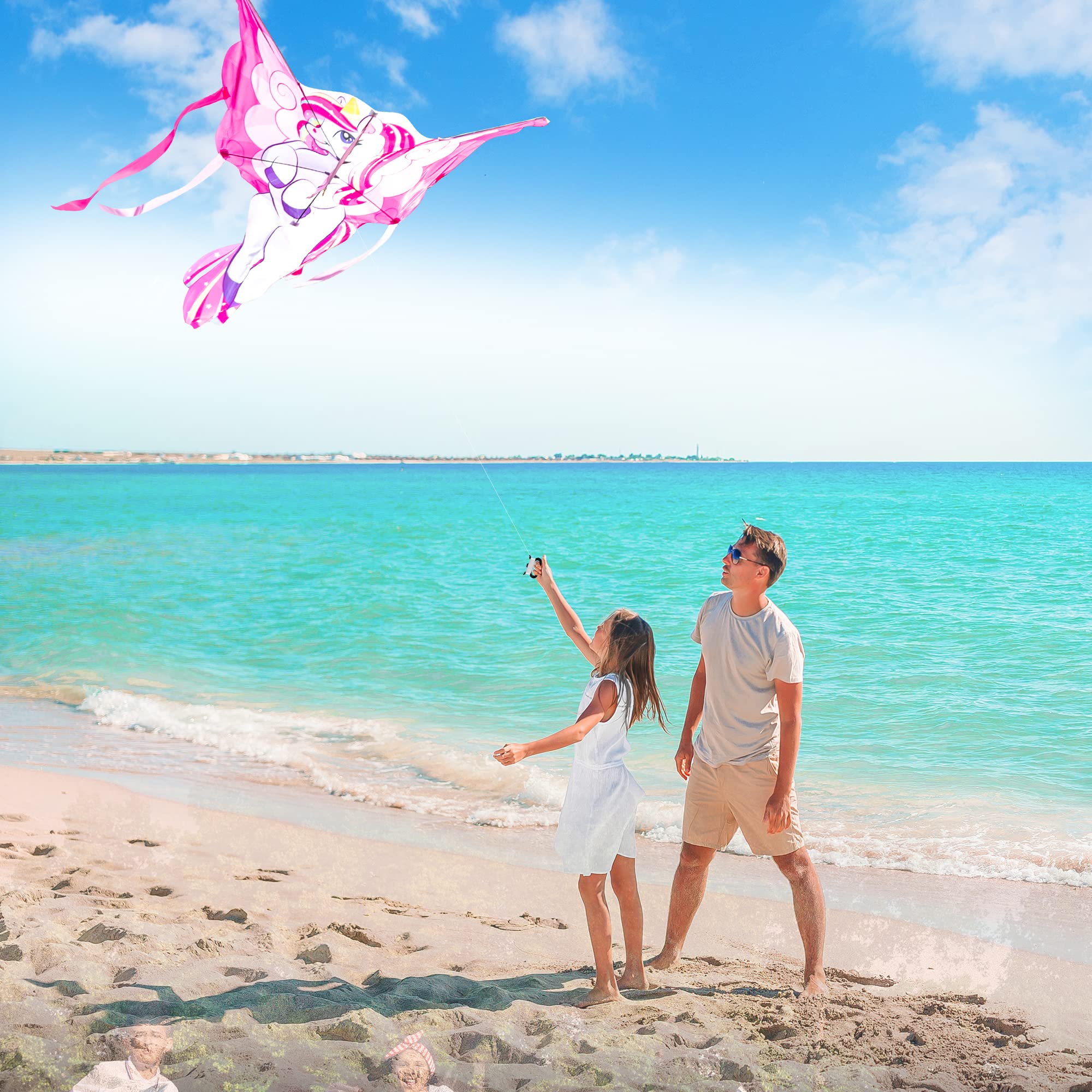 JOYIN unicorn kite against bright skies for family fun